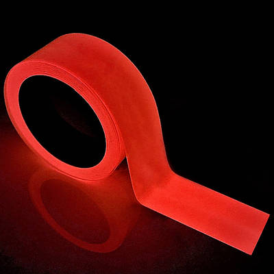 Люмінесцентна клейка стрічка світна 5см*5м червоного кольору