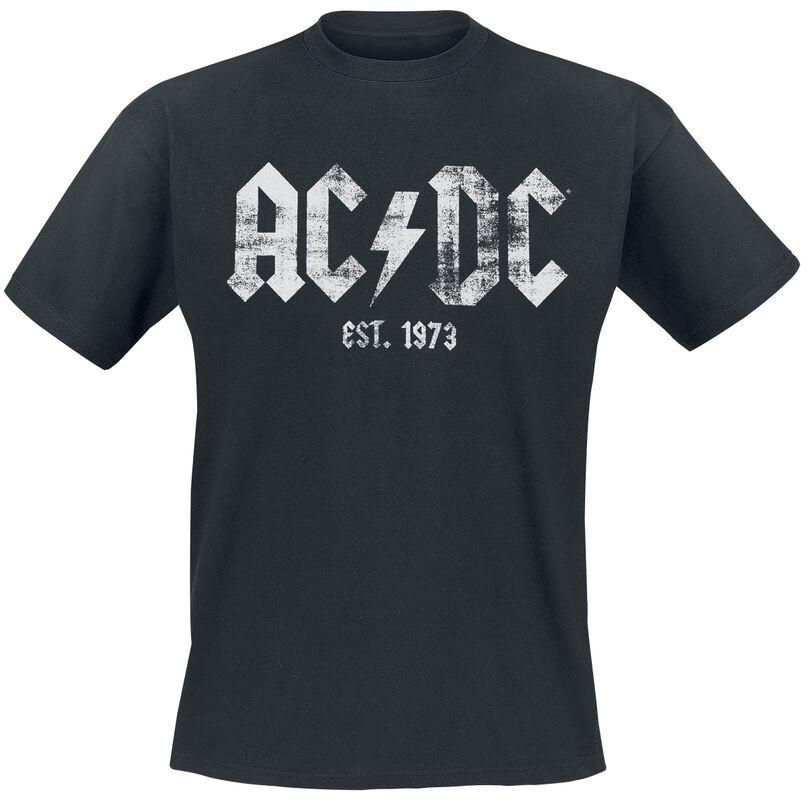 Футболка чорна LOYS рок AC/DC 1973 XS