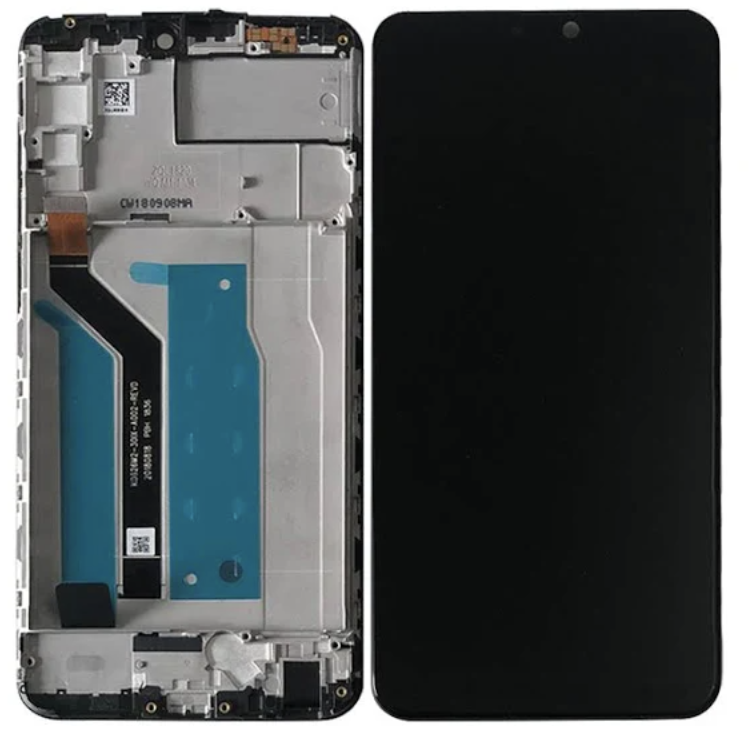 Дисплей (екран) для Asus ZenFone Max Pro M2 ZB631KL + тачскрін, чорний, оригінал (Китай) з передньою панеллю