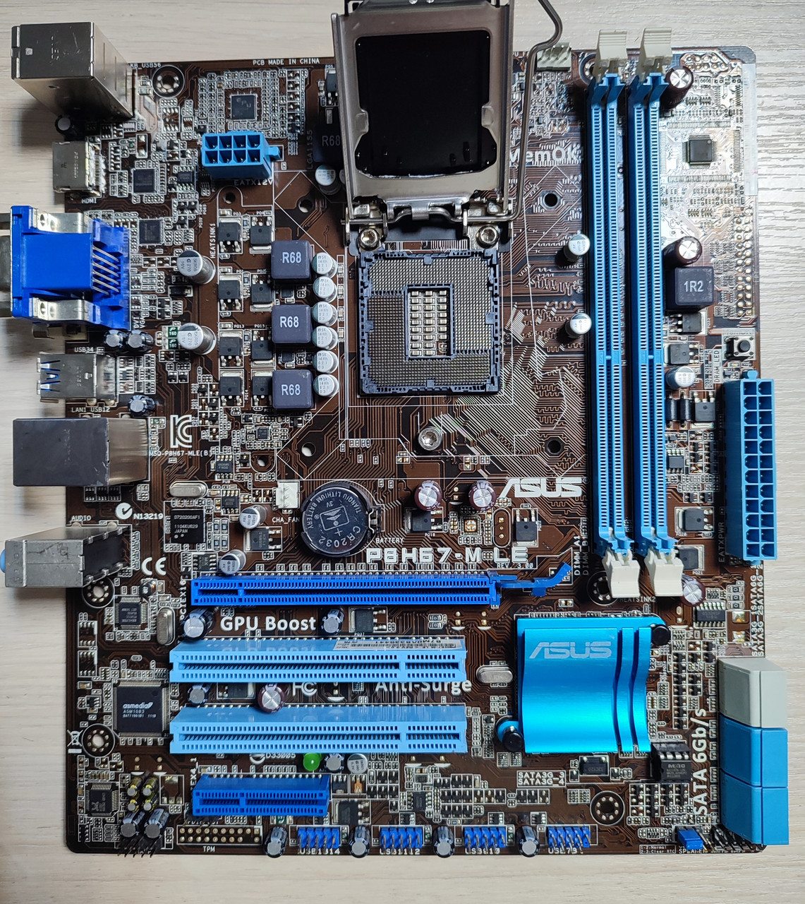 Материнская плата ATX S1155 Asus P8H67-M LE rev3.0 б/у, цена 1349 грн ...