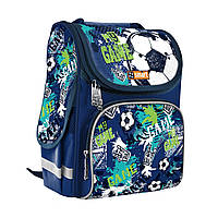 Рюкзак шкільний каркасний SMART PG-11 "My Game", синій