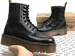 Жіночі черевики dr martens black натуральна шкіра