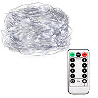 Гірлянда на батарейках Springos 9.9 м 100 LED Pilot CL0102 Cold White