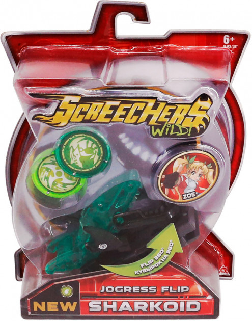 Машинка-трансформер SCREECHERS WILD! S2 L1 — ШАРКОЇД, фото 1