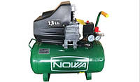 Компрессор воздушный NOWA KBN 220-50, 1500 Вт, ресивер 50 л, производительность 198 л/мин, давление 8 атм