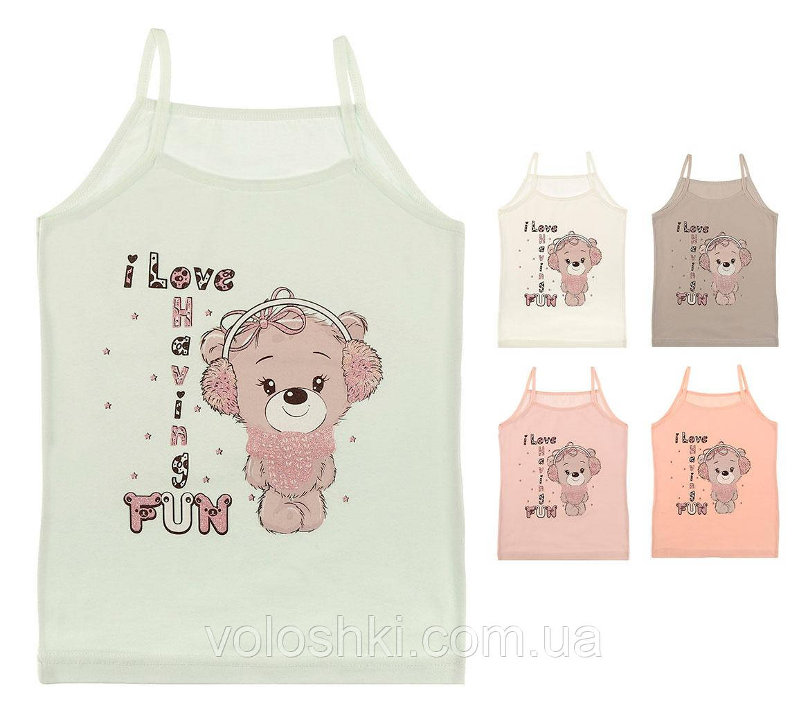 Майка для дівчинки, тонка бретель DONELLA, фото 1