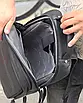 Чоловічий шкіряний рюкзак для документів і ноутбука 15,6 зручний міський повсякденний, фото 6