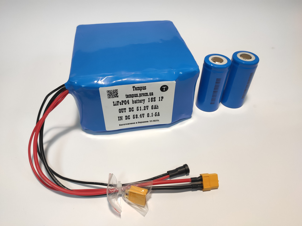 Аккумулятор LiFePO4 48V 6Ah (из элементов 32700) для электровелосипеда ...