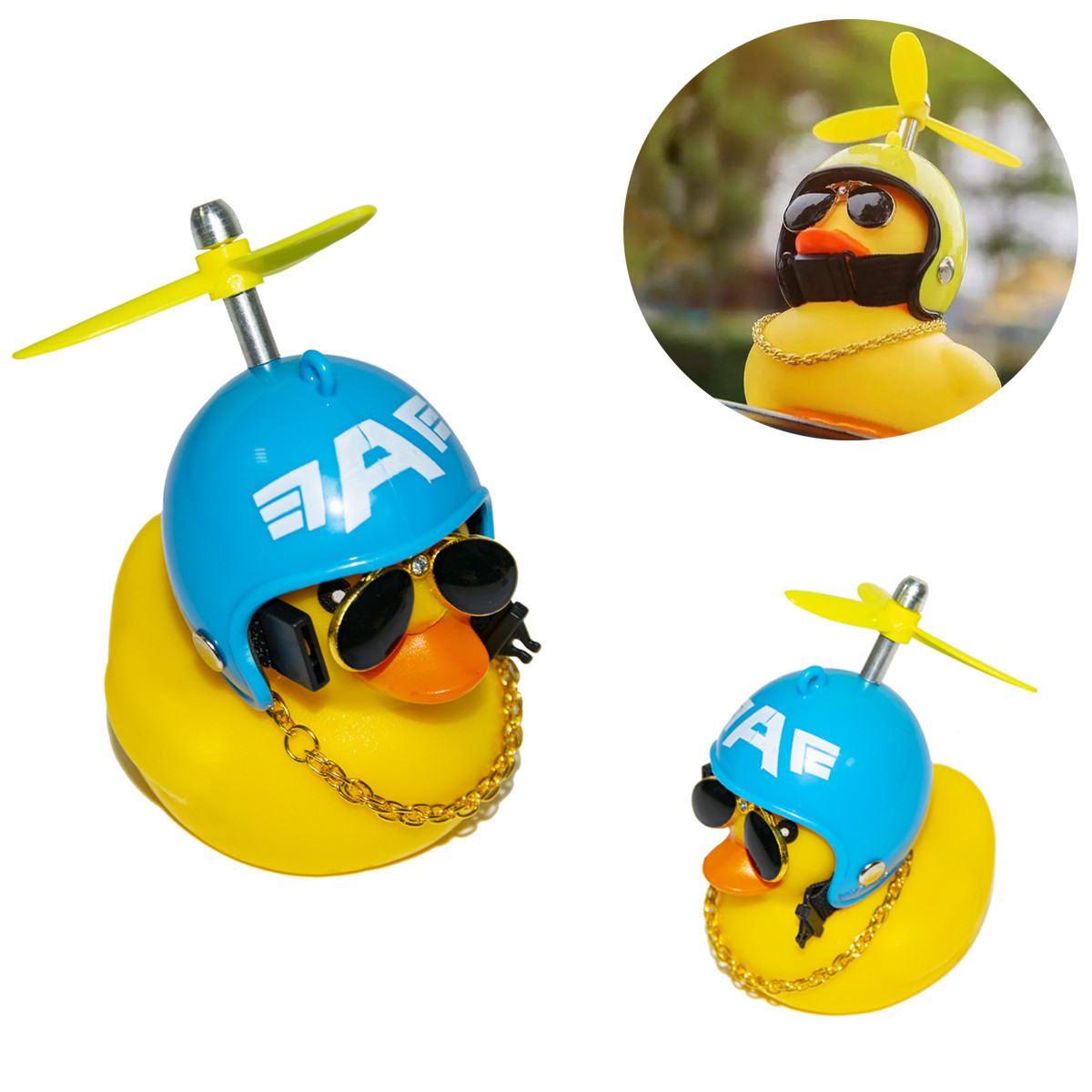 Качечка в машину в шоломі Red Broken Duck (Шолом Капітана Америки) качка з окулярами в машину качка на торпеду (ST)
