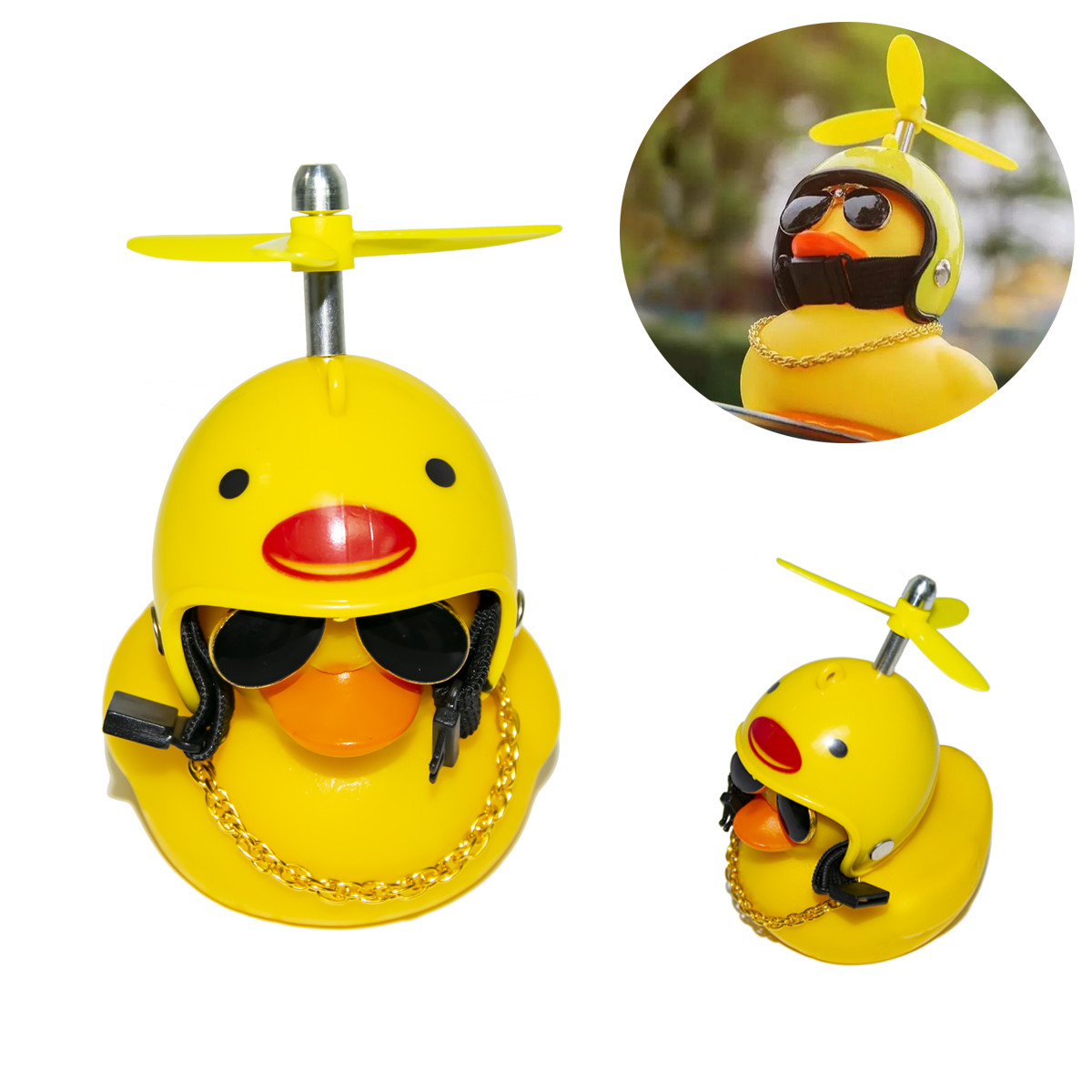 Качечка в шоломі в машину Red Broken Duck (Шолом Качечка) качечка в машину качка на торпеду | качечка в машину (ST)