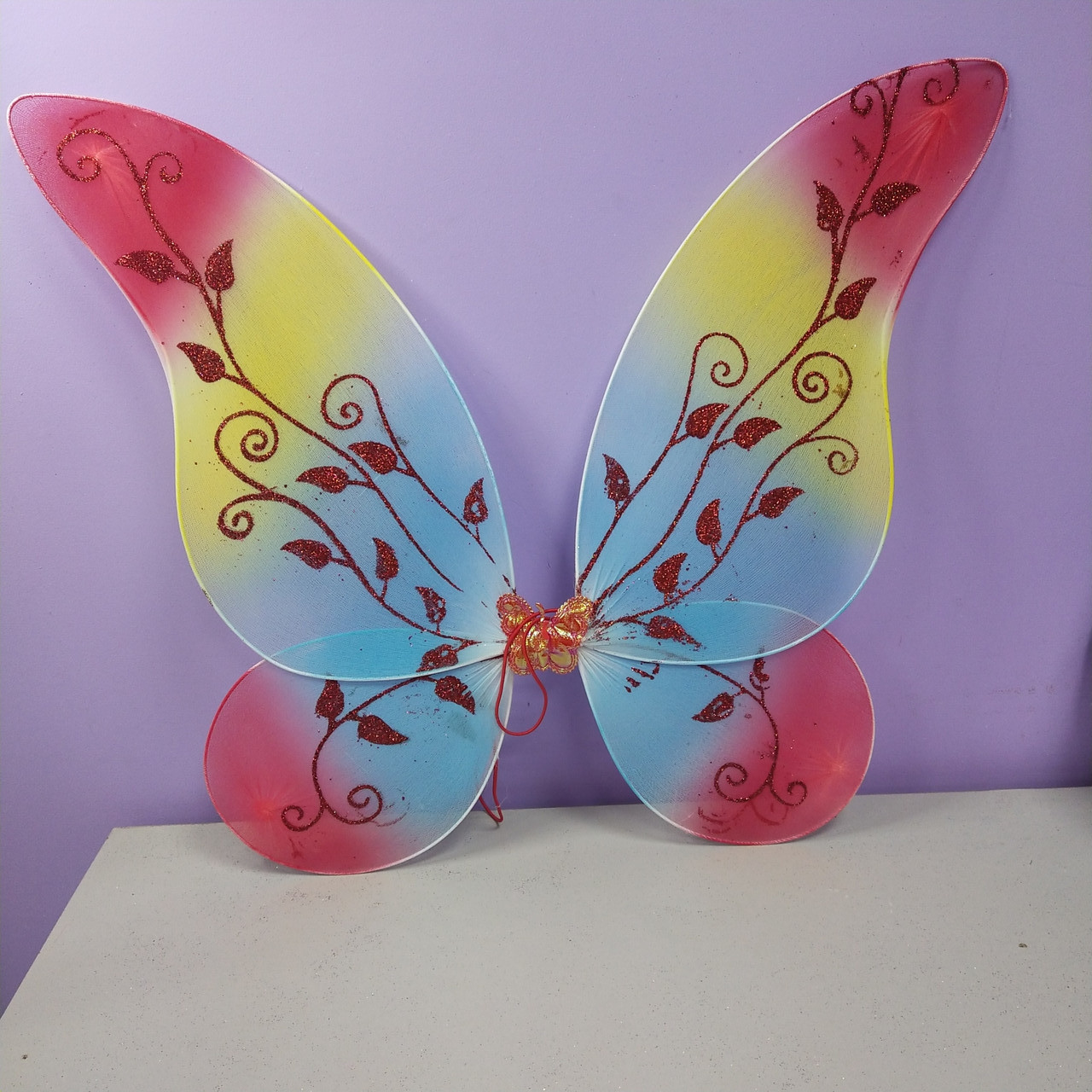 Новорічні різнокольорові крила до костюма феї вінкс метелика
