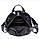 Жіночий шкіряний рюкзак сумка Чорний жіночі рюкзаки з натуральної шкіри, фото 10