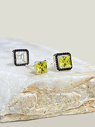 Сережки-конструктор із срібла Політ