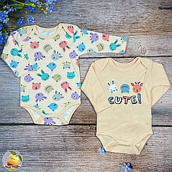 Боді для малюка "Звірушки" (2 моделі) Розмір: 3 та 6 місяців (02812)