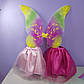 Костюм новорічний 2-8 років спідниця фатинова та новорічні крила до костюма метелика або фея вінкс фея веселка, фото 2