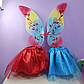 Костюм новорічний 2-8 років спідниця фатинова та новорічні крила до костюма метелика або фея вінкс фея веселка, фото 4