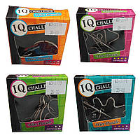 IQ-головоломка дротяна, металева, у коробці (4 різні типи)