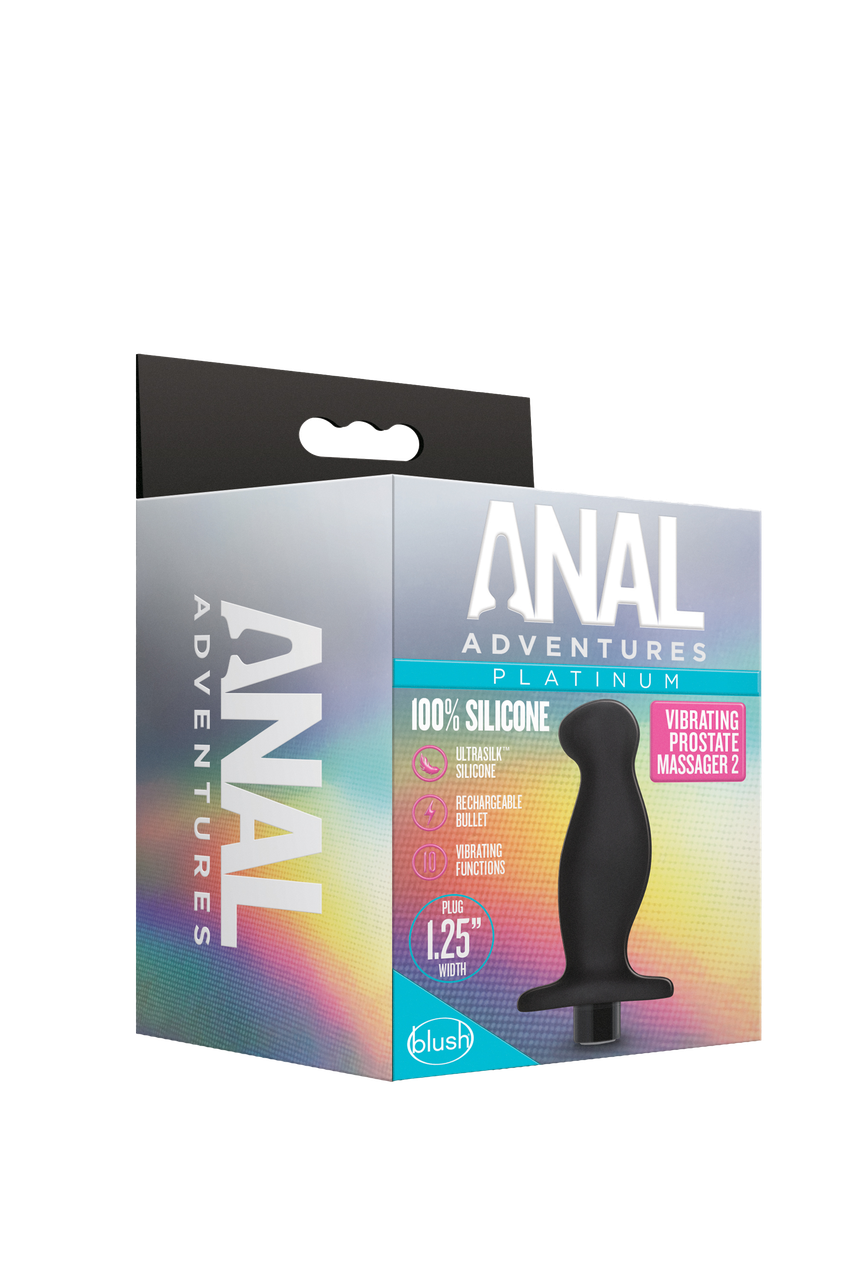 Стимулятор простати Anal Adventures Platinum Silicone Vibrating Blush, фото 1