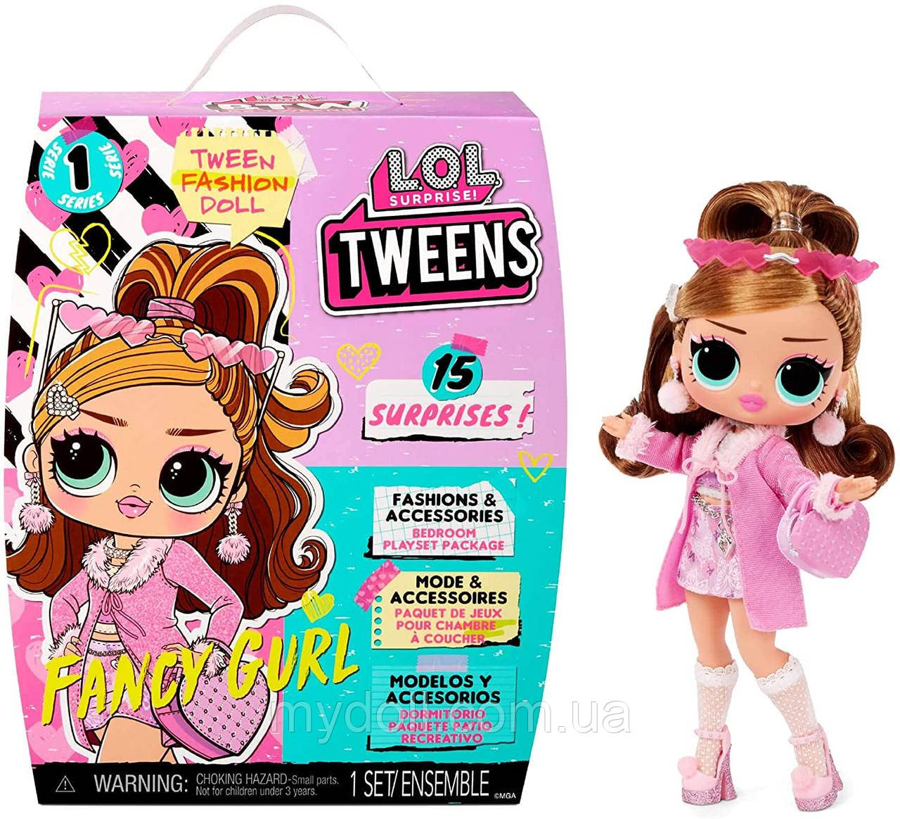 Ігровий набір з лялькою ЛОЛ Підлітки МОДНИЦЯ LOL Surprise Tweens Fancy Gurl 576679 MGA Оригінал, фото 1