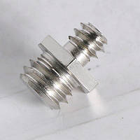 Перехідник адаптер шайба-грані з різі 1/4 на 3/8 Male Alitek RST-39 Silver