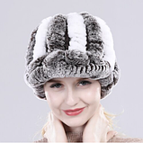 Шапка, кепка з хутра кролика Рекс, фото 2