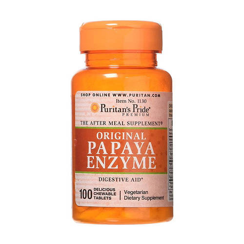 Пищеварительные ферменты папаин Puritan's Pride Papaya Enzyme original ...