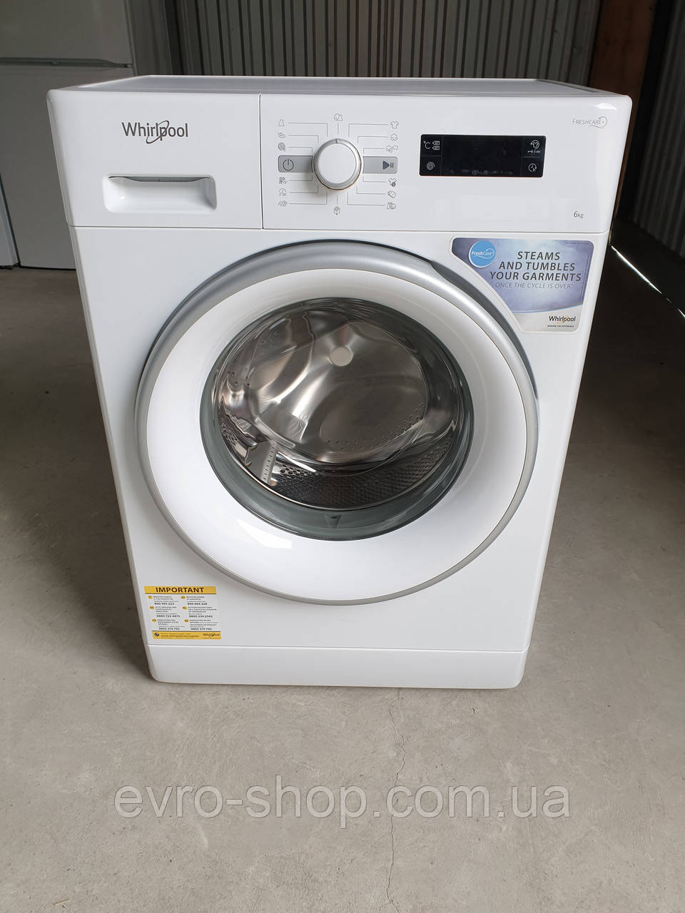Вузька пральна машина Whirlpool 6 KG / FWSF61053WS EU