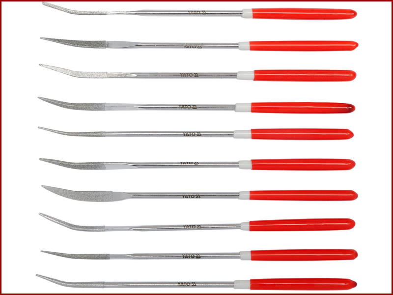 Набір алмазних надфілів 10 шт. 140 мм Yato YT-6146