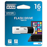 FLASH 16GB Goodram UCO2 (Colour Mix) Black/White USB 2.0, фото 3