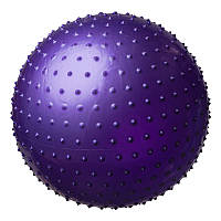 Мяч для фитнеса массажный 75см 5415-3 Взрослая, Новое, Серый Фиолетовый