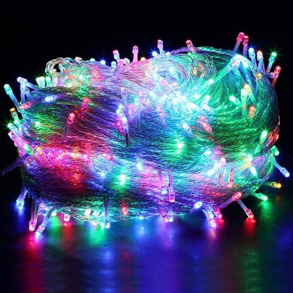 Гірлянда Xmas Нитка 400 LED Мультик (прозорий дріт, 20 метрів)