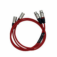 Шнур міжблоковий CHORD Shawline 2XLR to 2XLR 1 м Red