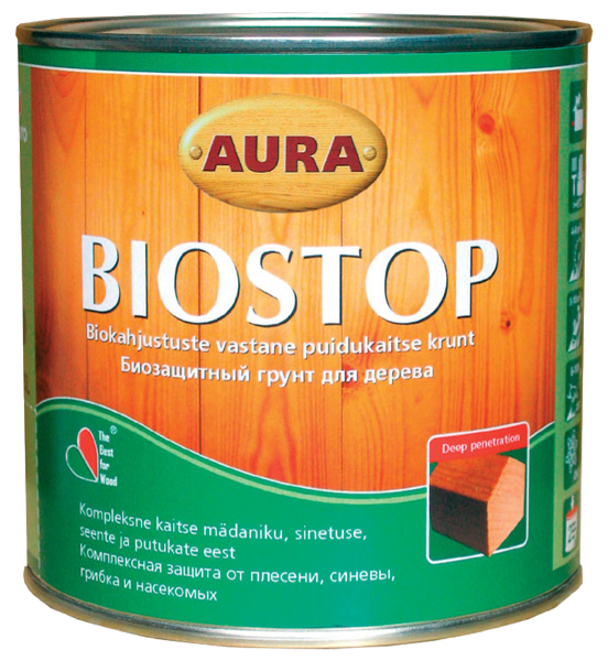 Биозащитный грунт для дерева Aura Biostop 0.9л - фото 1 - id-p1530711838