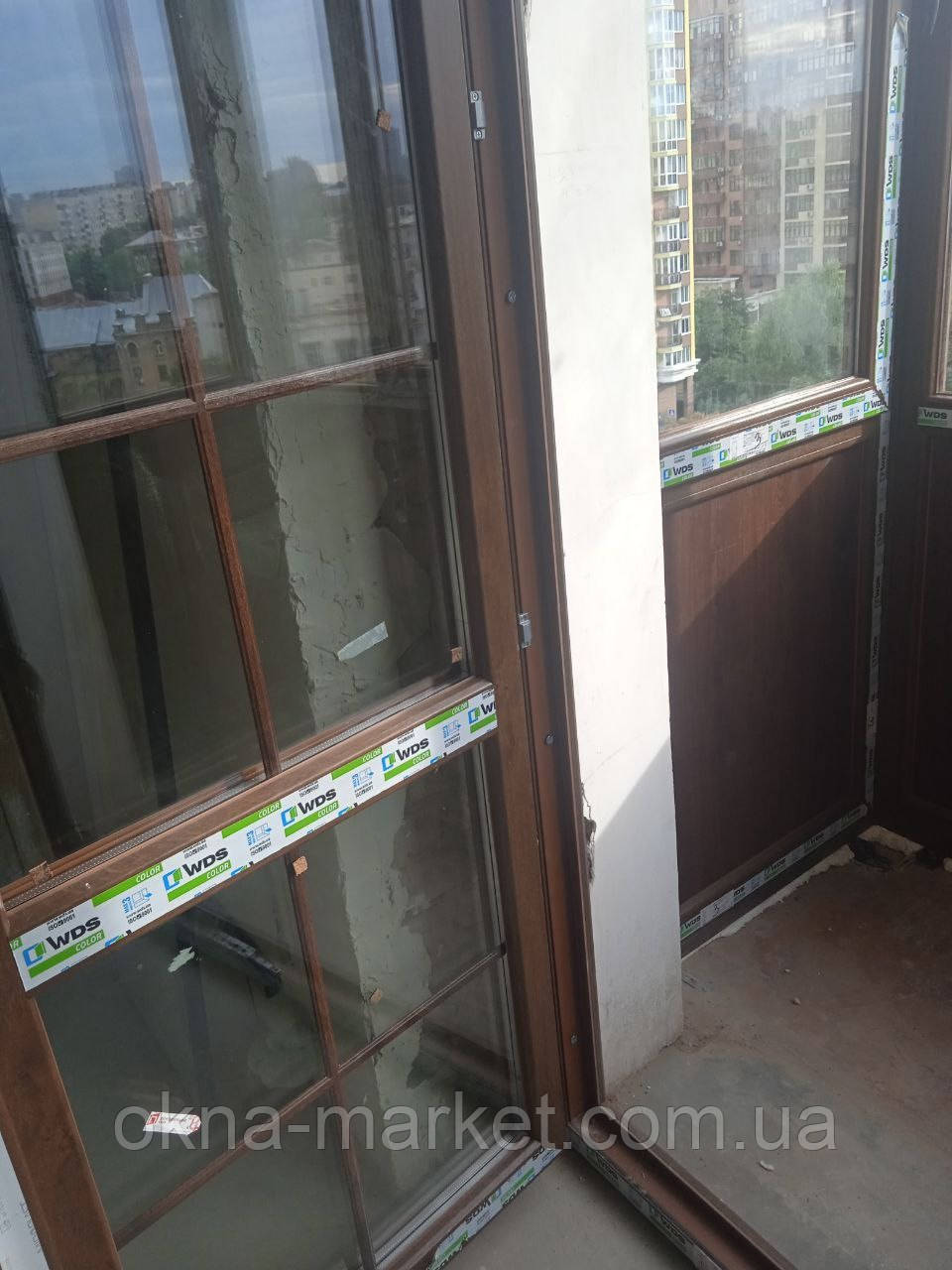 Балконні двері з однією стулкою що відкривається Київ - фото 6 - id-p224853