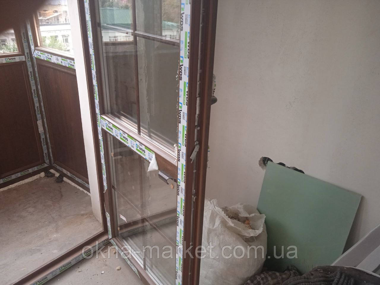 Балконні двері з однією стулкою що відкривається Київ - фото 5 - id-p224853