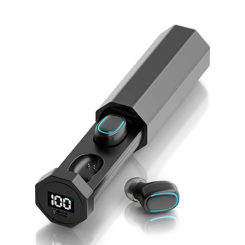 Бездротові сенсорні Bluetooth навушники C1-LED Дисплей Зарядки