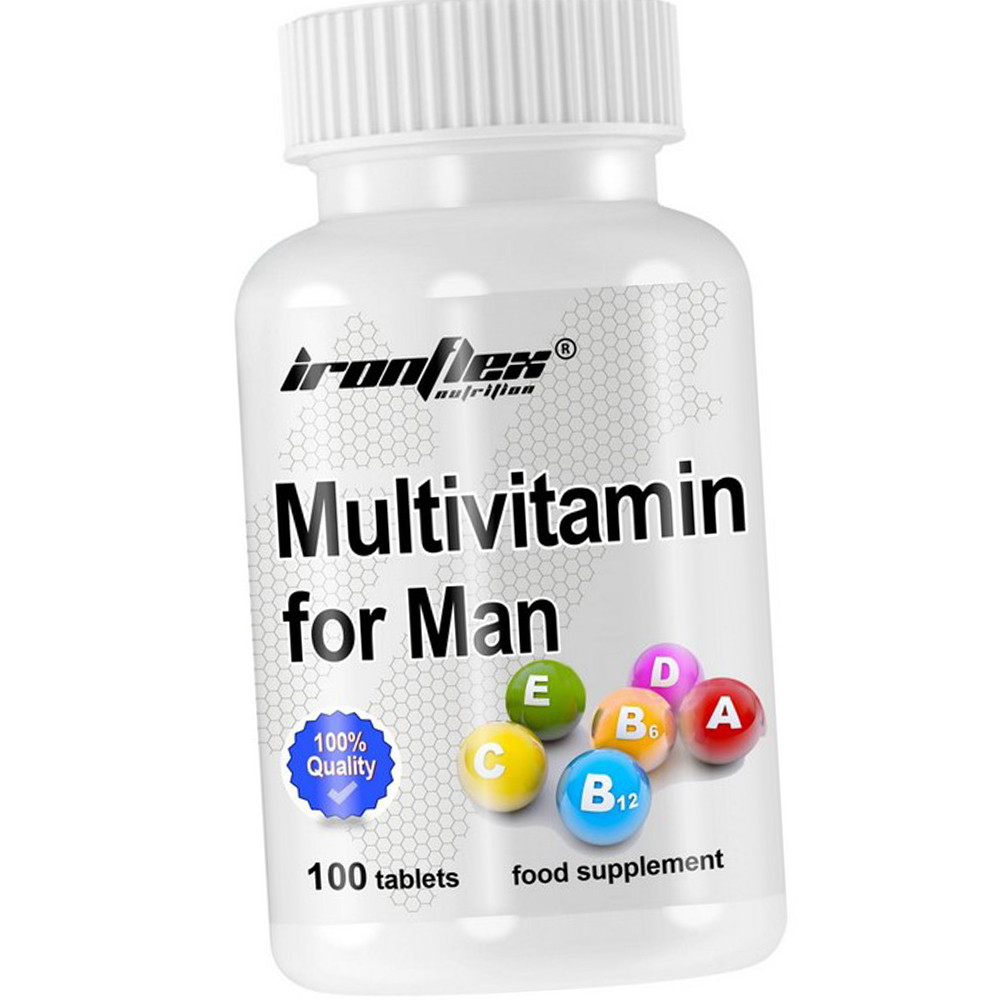 Мультивітамінний комплекс для чоловіків IronFlex Multivitamin for Men 100 таблеток