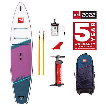 Сапборд Red Paddle Co Sport 11' Purple 2022 — надувна дошка для САП серфінгу, sup board