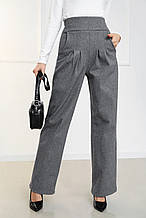 Широкие теплые брюки с высокой талией "Melicano"| Норма и батал