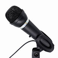 Микрофон настольный, с подставкой, 3.5 Jack, черный Gembird MIC-D-04 - MegaLavka
