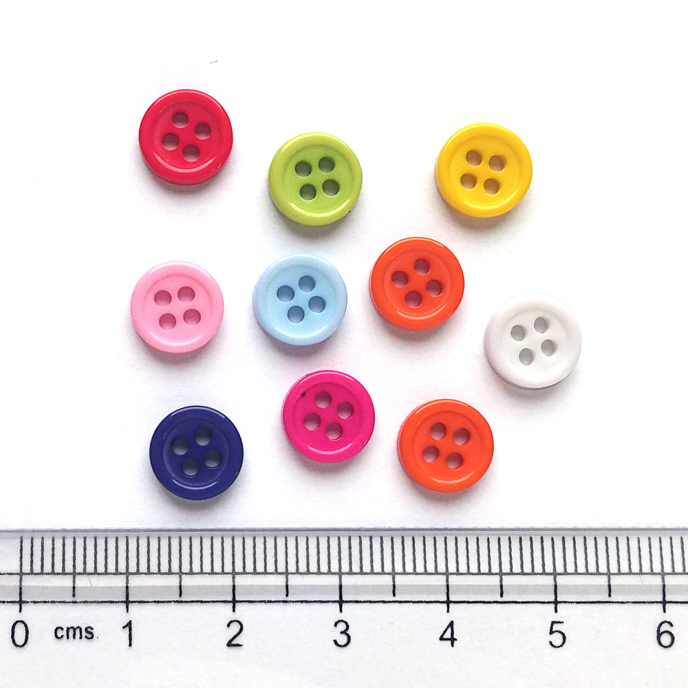 Гудзики 9 мм, 10 шт, мікс, фото 1