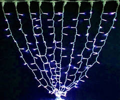 Гірлянда STALACTITES DELUX 0,8 х1, 5м (Високий сталактит) 120 LED синій