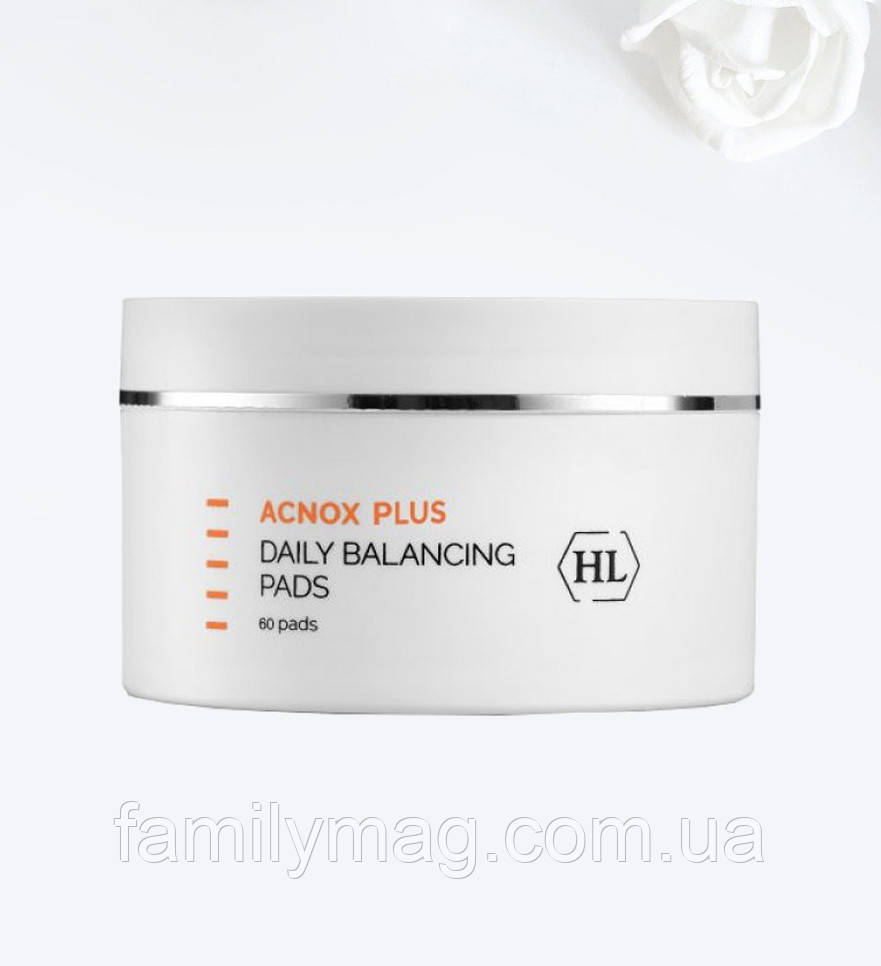 Балансуючі спонжі для обличчя Daily Balancing Pads Acnox Plus Holy Land 60 шт.