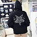Толстовка/худi на змійці "Dark Funeral" розмір:S, 4XL Туреччина, фото 3
