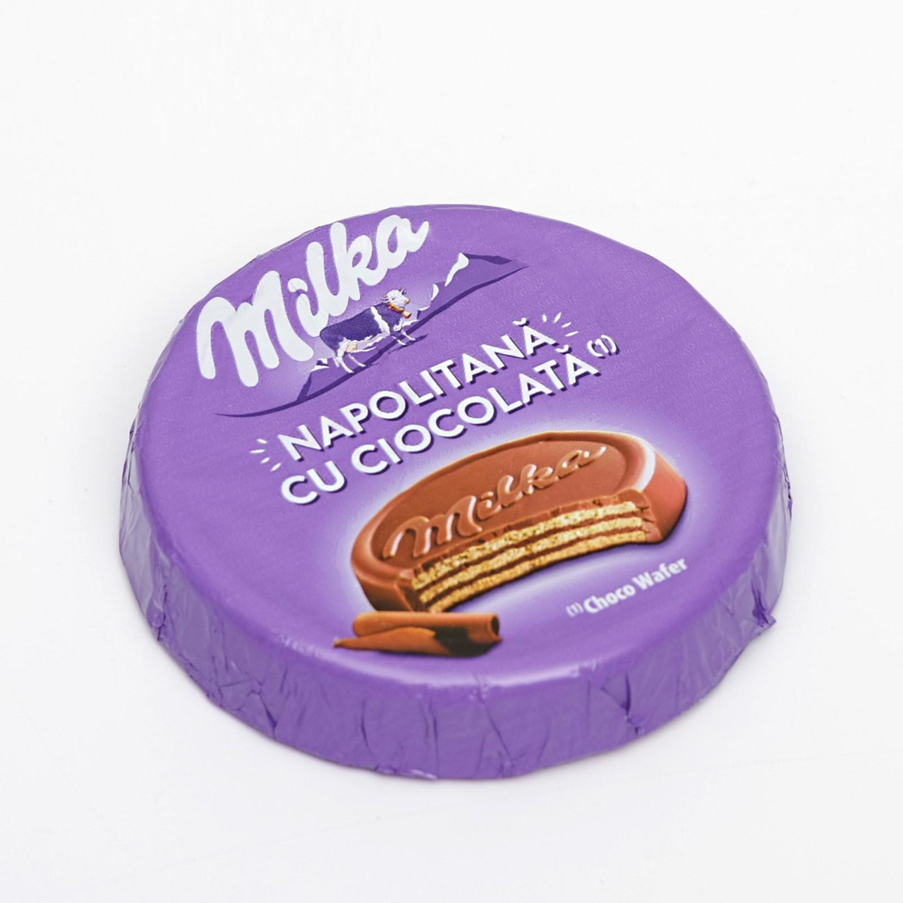 Вафлі Неаполітанські в Шоколаді з Шоколадною Начинкою Milka Napolitana cu Ciocolata 30 г Швейцарія (опт 5 шт)