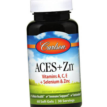 Комплекс вітамінів Carlson Labs ACES Vitamins A, C, E + Selenium & Zinc 60 капсул, фото 2