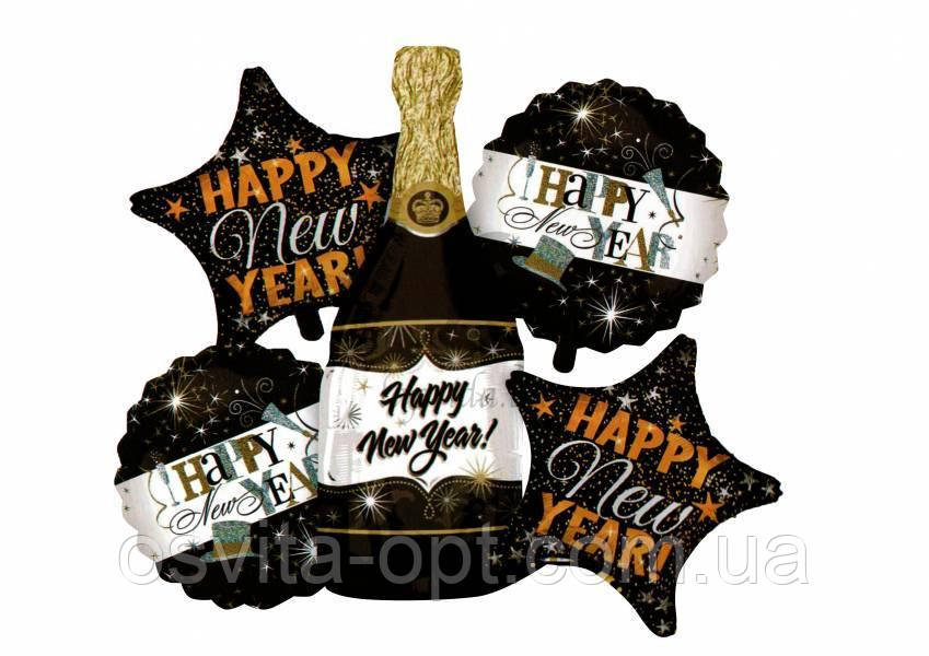 Набір повітряних кульок Happy New Year