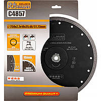 Диск алмазний для кераміки Richmann 250x2,2 мм висота сегмента 10 мм для сухого і мокрого різу(С4857)