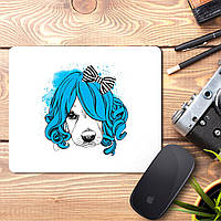 Килимок для миші з принтом Собачка-Мальвіна