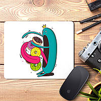 Килимок для миші з принтом Король пончиків